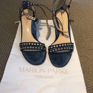 Marion Parke NWB denim sandals $190